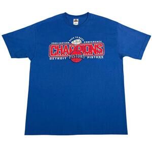Vintage 2005 Detroit Pistons Eastern Conference Champions T Shirt XL NBA Finals